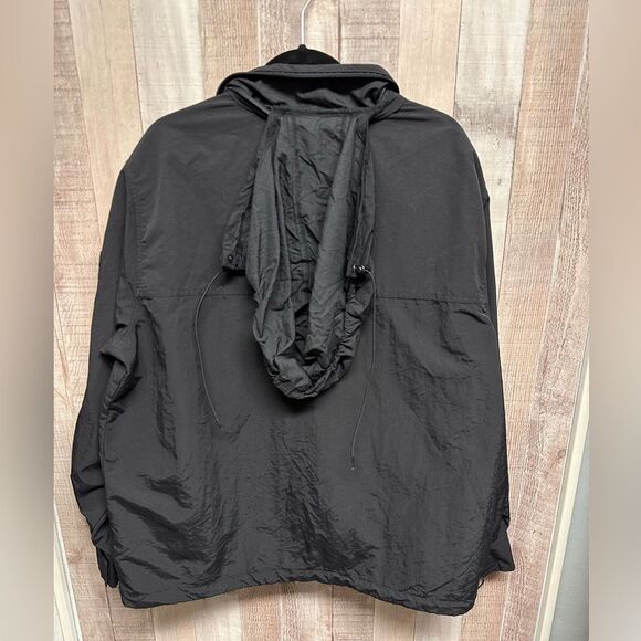 Urban Outfitters black multi pocket windbreaker jacket - Picture 6 of 8